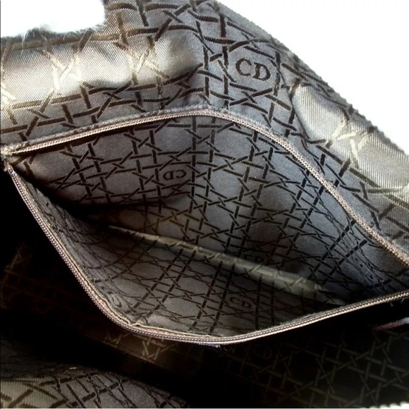 Authentic Dior Lady Dior Tortoise handle canvas BG - Picture 7 of 12